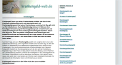 Desktop Screenshot of krankengeld-web.de