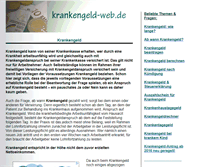 Tablet Screenshot of krankengeld-web.de